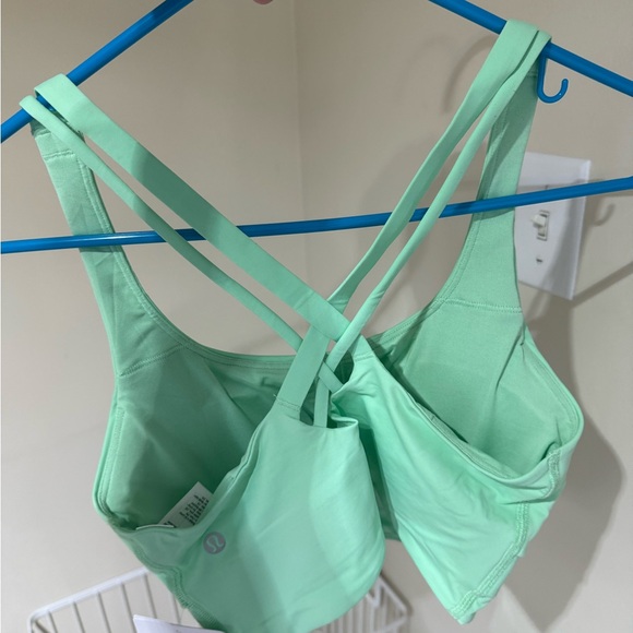 lululemon athletica Mint Green energy long line Sports Bra - Picture 1 of 5
